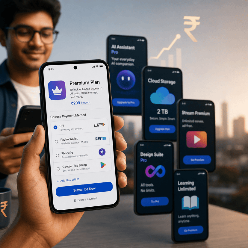 India's App Market Hits $345M as Users Embrace Paid Subscriptions
