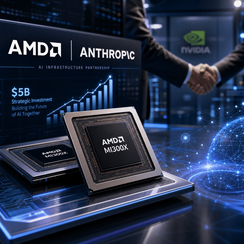 AMD Bets $5B on Anthropic in Massive AI Chip Deal