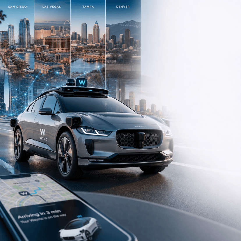 Waymo Expands Robotaxi Service to 4 New Cities in Rapid U.S. Push