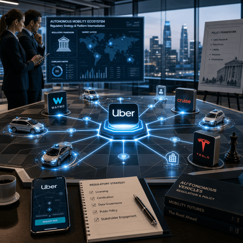 Uber Pushes Policy to Slow Rival Self-Driving Cars