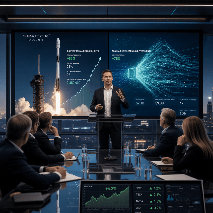 SpaceX's AI Bet Rattles Investors in First Post-IPO Call