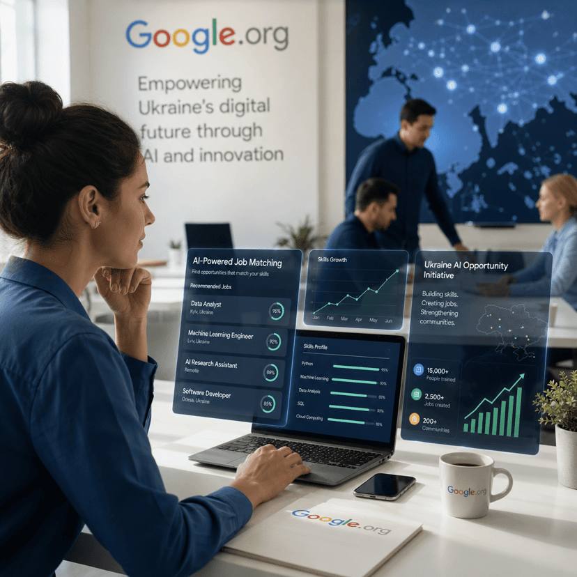 Google Bets $5M on Ukraine's AI-Powered Jobs Platform
