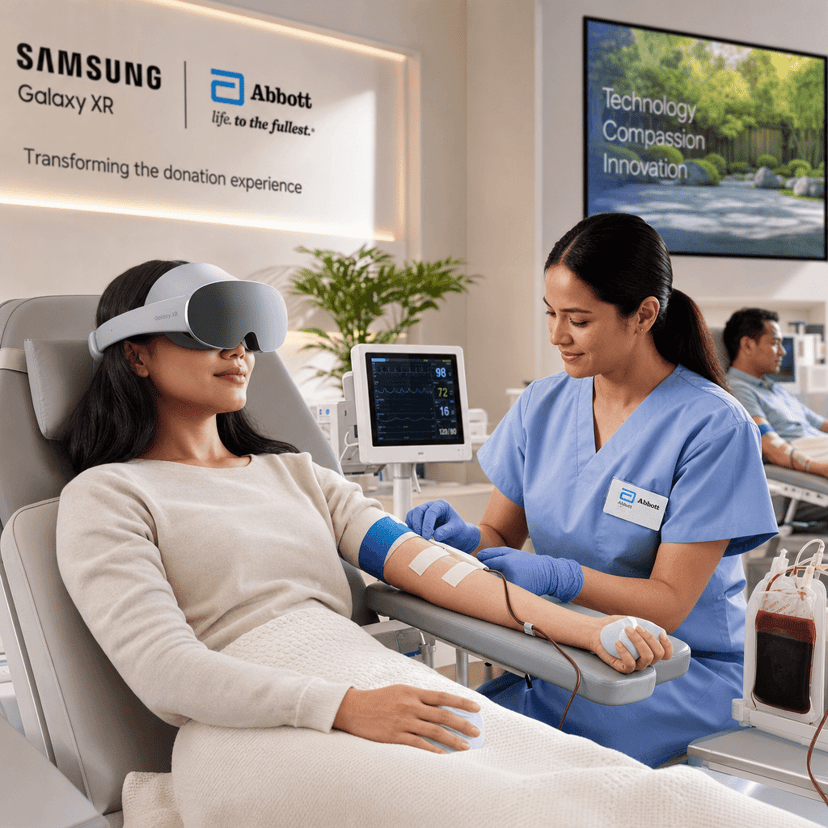 Samsung Galaxy XR Transforms Blood Donation With Immersive Tech