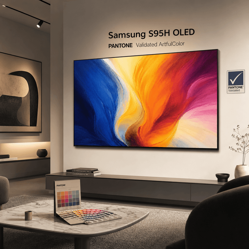 Samsung S95H OLED Earns Pantone Color Certification for Art Display