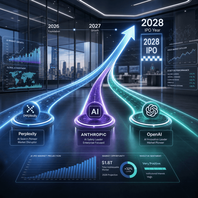 Perplexity commits to 2028 IPO as AI unicorns race public