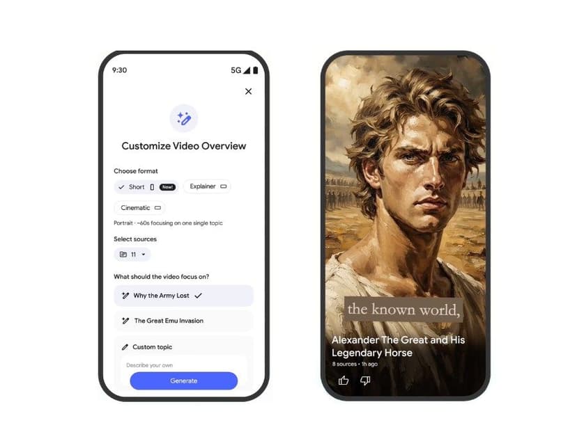 Google's NotebookLM Now Generates TikTok-Style AI Clips